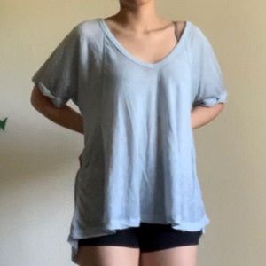 We the free by free people light blue sheer tunic